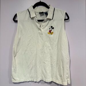 Vintage Mickey white polo tank